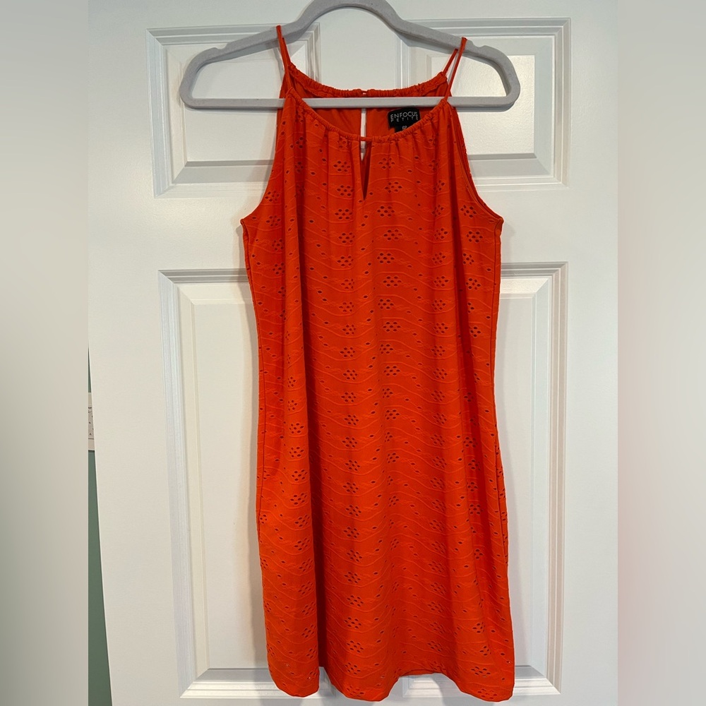 Orange Sleeveless Dress
